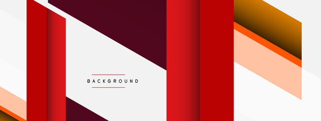 Vector background. Abstract overlapping color lines design with shadow effects. Illustration for wallpaper banner background or landing page