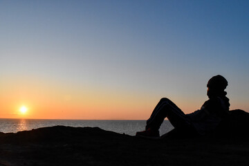 silhouette of a person