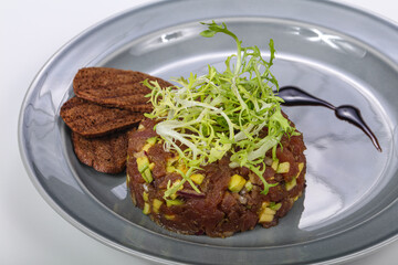 Raw Tuna fish Tartar snack