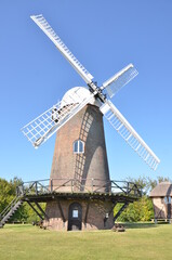 Fototapeta na wymiar Windmill in the country