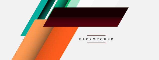 Vector background. Abstract overlapping color lines design with shadow effects. Illustration for wallpaper banner background or landing page