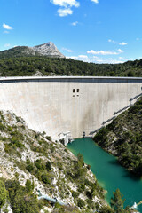 Bimont dam near Aix en Provence and Sainte Victoire.