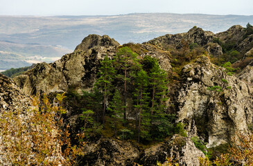 Rural Caucasus mountain landscape