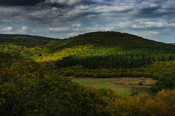 Fototapeta premium Rural Caucasus mountain landscape