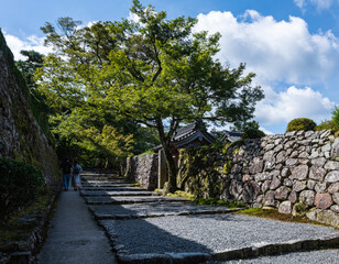 京都大原　寺院参道の風景