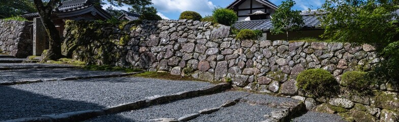 京都大原　寺院参道の風景