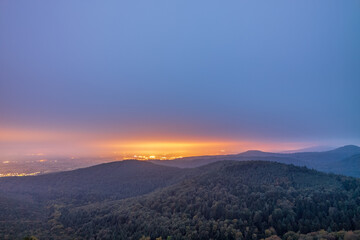 night over the mountians