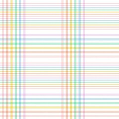 Rainbow Pastel Plaid textured Seamless Pattern