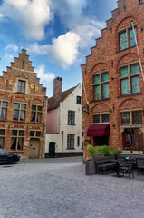 Fototapeta premium Streets of the medieval city of Bruges, Belgium