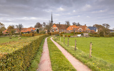 Street in historic village of Niehove