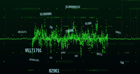 Obraz premium Image of financial data processing