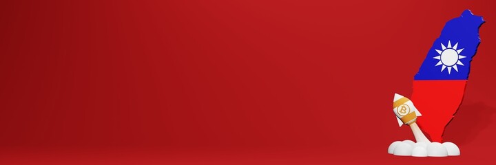 Bitcoin Cash cryptocurrency rising chart in Taiwan for website content