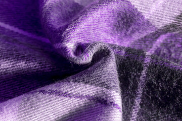 紫系とグレーのチェック柄のテクスチャ　パターン