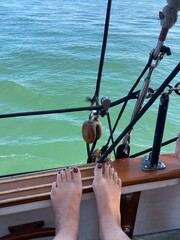 sur le voilier