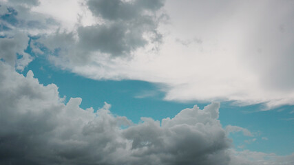 Beautiful blue sky and clouds background