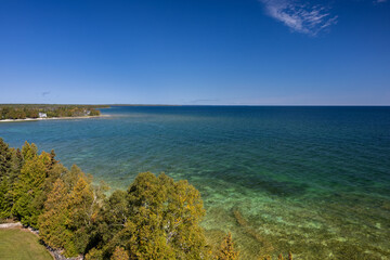 Lake Michigan Scenic Autumn View