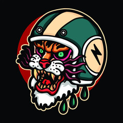 tiger tattoo vector design