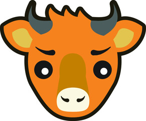 Goat isolated vector icon