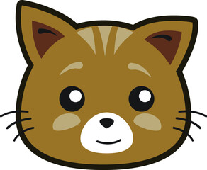 Cat isolated vector icon