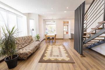 Modern living room in scandinavian style