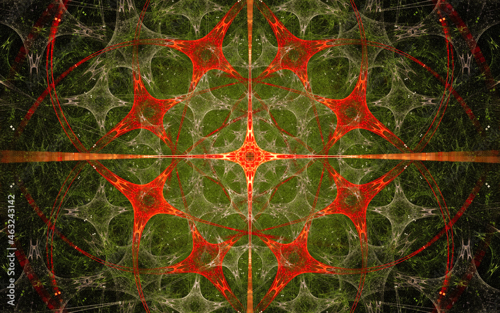 Aufkleber digital illustration abstract image generated fractal background image wallpaper pattern of various 