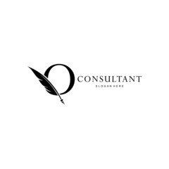 letter O logo and quill
.combination of letter O and vector quill .perfect for logos of legal consultants, lawyers, and more