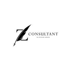letter Z logo and quill
.combination of letter Z and vector quill .perfect for logos of legal consultants, lawyers, and more
