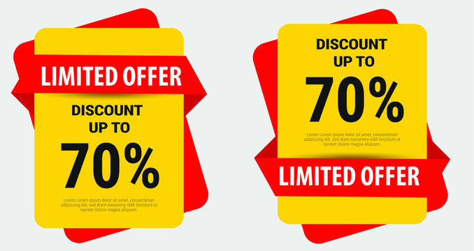 Premium Vector  Realistic sale pricing tags collection and promotion tags  collection.