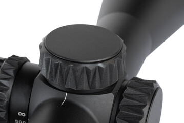 Cap protecting the elevation turret on a riflescope © Guy Sagi