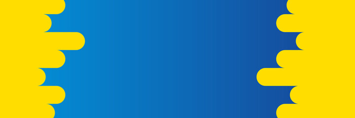 Для Интернета Design banner. Gradient. Blue and yellow.