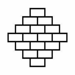 Wall Brick Construction Pattern Background Vector