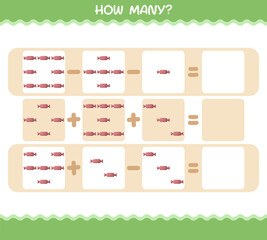 How many cartoon candy. Counting game. Educational game for pre shool years kids and toddlers