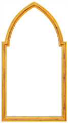 Wooden vintage gilded antique empty picture frame - 463252123