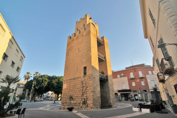 Fototapeta na wymiar San Cristoforo Tower Oristano