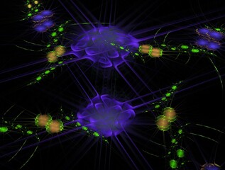 Imaginatory fractal abstract background Image