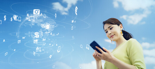 モバイルネットワーク　IoT　DX © metamorworks