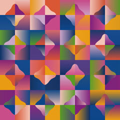 Fototapeta premium Colorful Geometric Art Graphics Vector Pattern Design Background