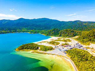 初秋の恐山と宇曽利山湖（青森県）
