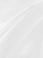 Obraz premium fashion textile vertical Clean woven beautiful soft fabric abstract smooth curve shape decorative white background