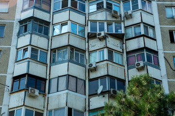 windows of a building