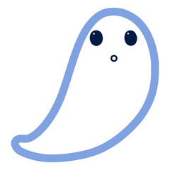 Halloween cute baby ghost hand-drawn illustration