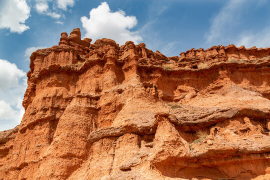 Red Fairy Chimneys Valley in Narman county of Erzurum province in eastern Turkey.
