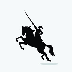 Fototapeta premium Chatrapati Sivaji Maharaj. A fighter against the Moguls, vector image of sivaji.