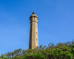 View of ancient Ke Ga Lighthouse in Vietnam
