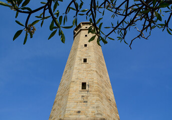 View of ancient Ke Ga Lighthouse in Vietnam