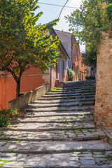 Skyline Poggio, beautiful mountain village on the  Island of Elba, Tuscan Archipelago, Tuscany, Italy