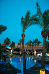 Obraz premium pool in the night