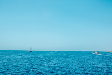 Obraz premium boat on the sea