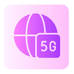 Fototapeta premium globe gradient icon