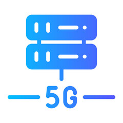 hosting 5g gradient icon